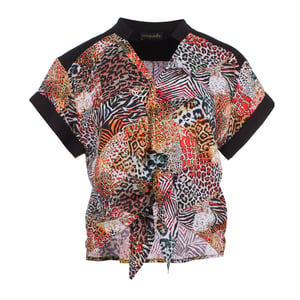 Top con Detalle de Lazo y Estampado