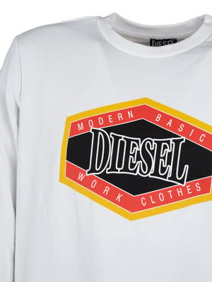 Diesel Sudadera Felpa del hombre Blanco