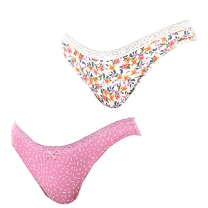 Pack x 2 Braguitas Mini Coquettes Algodón JPB4 mujer