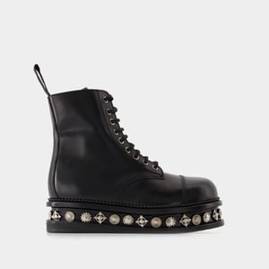 Aj1287 Botas - Toga Pulla - Piel - Negro