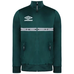 Chaqueta de pista verde para hombres umbro para hombre