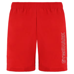 Gymshark llegada de 7 pulgadas pantanos cortos rojos