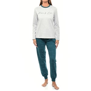 Pijama de invierno afelpado manga larga KLP2 mujer