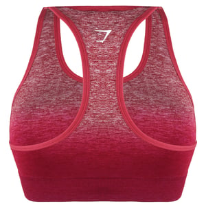 GYMSHARK CUMENTO MOMEN OMBRE BURgundy Sports Bra