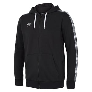 Chaqueta de pista negra para hombres con cinta adhesiva