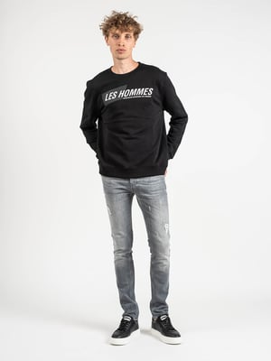 Les Hommes Sudadera Hombre Negro