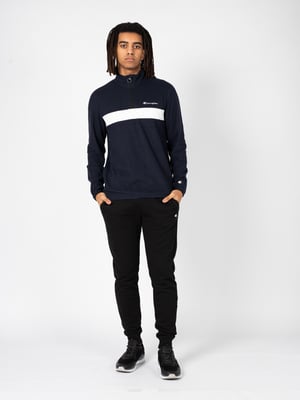 Champion Sudadera del hombre Blanco, azul oscuro