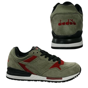 Diadora intrepid Premium Mens Entrenadores de color verde oscuro