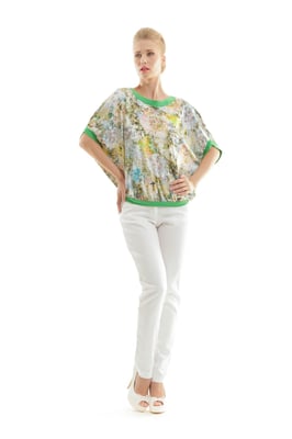 Top con estampado floral