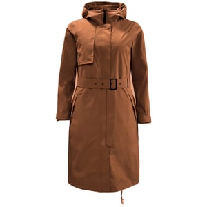 Jack Wolfskin Tech Lab gabardina marrón para mujer