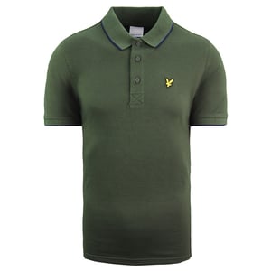 Polo Lyle & Scott Golf Tipped Hombre Verde