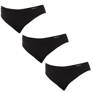 Pack-3 Braguitas talle medio y forro interior 1031184 mujer