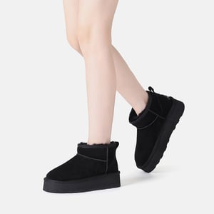 EVER AU Botas de plataforma ultra mini para mujer-HERON