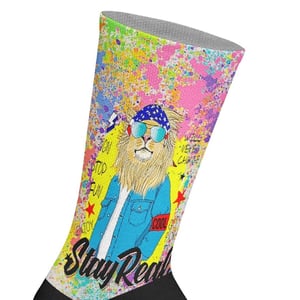 Calcetines de caña larga estampados elásticos unisex