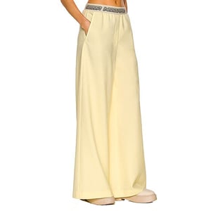 Pantalones de lana con logotipo Stella Mccartney
