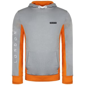 Devoto london cody hombre gris/sudadera con capucha de naranja