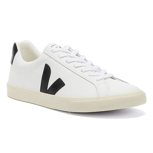 Veja Esplar Cuero Zapatillas Mujer - (Blanco Extra / Negro)