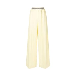 Pantalones de lana con logotipo Stella Mccartney