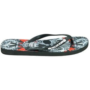 Chanclas Negras con Calavera Philipp Plein