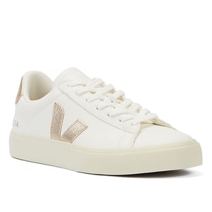 Veja Campo Platine Zapatillas Blancas/Dorados para Mujer