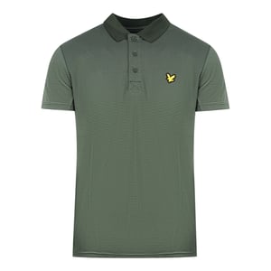 Polo de golf con microrayas Deep Spruce de Lyle & Scott