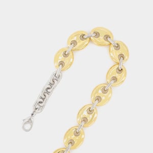 X Ocho collar de latón dorado