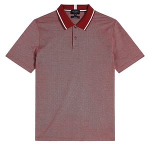 Polo Ted Baker Arts Mini Jacquard Stitch Hombre Rojo Oscuro