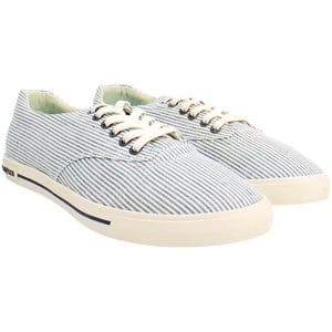 Seavees Hermosa Seersucker Zapatillas de Hombre Azules