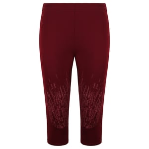 Gymshark Combat para mujer Burgoña Leggings recortados