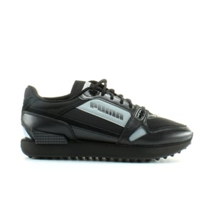 Puma Mile Rider Bright Peaks Black Textil Unisex Lace Up entrenadores 374113 01