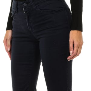 Pantalones largos de tejido elástico 6Y5J75-5N22Z mujer