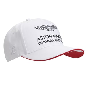 Gorra Blanca Oficial del Equipo Aston Martin Cognizant F1 para Hombre