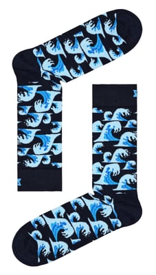 Happy Socks - Calcetines con diseño de olas - Gran regalo - Olas