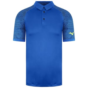 Polo Mizuno Azul Estampado Hombre