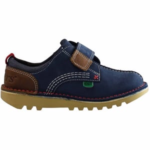 Patadas patadas a niños bajos zapatos azul marino