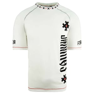 Puma x Jahnkoy Camiseta blanca para hombre de la tripulación de manga corta 596682 02