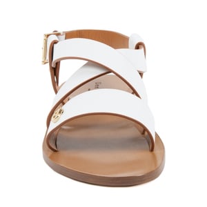 Dee Ocleppo Sandalia Plana para Mujeres Blanca OC3501 VITELLO BIANCO