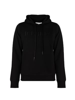 Iceberg Sudadera Hoodie del hombre negro