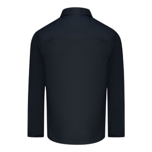 Chaqueta sobrecamisa negra con detalles desgastados de Lyle & Scott