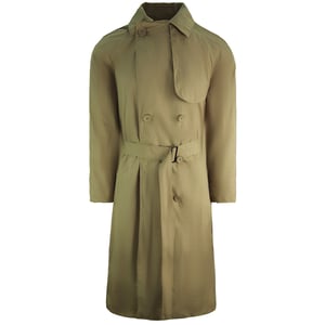 Lacoste Algodón Cinturón Trench Mujer Beige Abrigo Largo