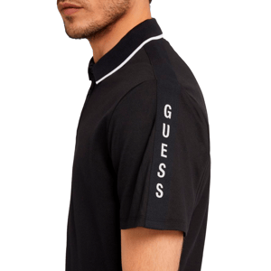 Polo Guess de manga corta con cinta piqué para hombre