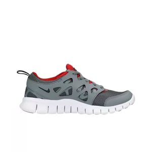 Nike Free Run 2 GS Lace Up Gray Synthetic Kids Entrenadores 443742 035