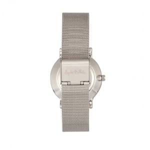 Reloj de pulsera de malla Sophie & Freda Savannah con cristales Swarovski