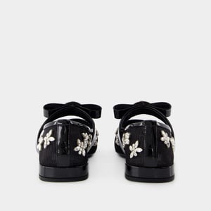 Versace Zapatos con plataforma Gianni Ribbon - - Piel - Negro