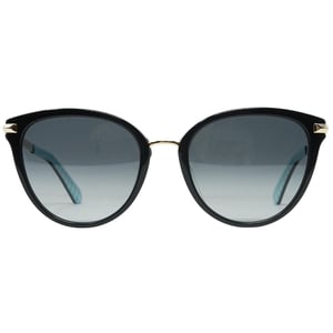 Kate Spade gafas de sol negras con lentes sombreados en gris