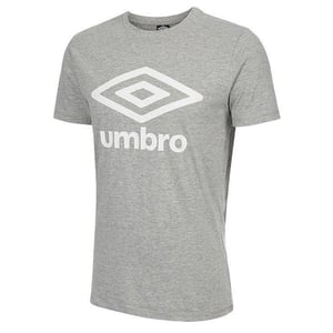 Camiseta gris de hombre grande de logotipo de Umbro
