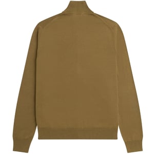 Sudadera clásica marrón con cremallera de Fred Perry