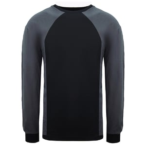 Dickies dos tono para hombre suéter negro/gris