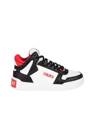 Ice Play Zapatillas del hombre negro, Blanco