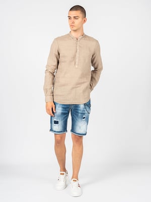 Camisa Xagon Man Lino Hombre Beige